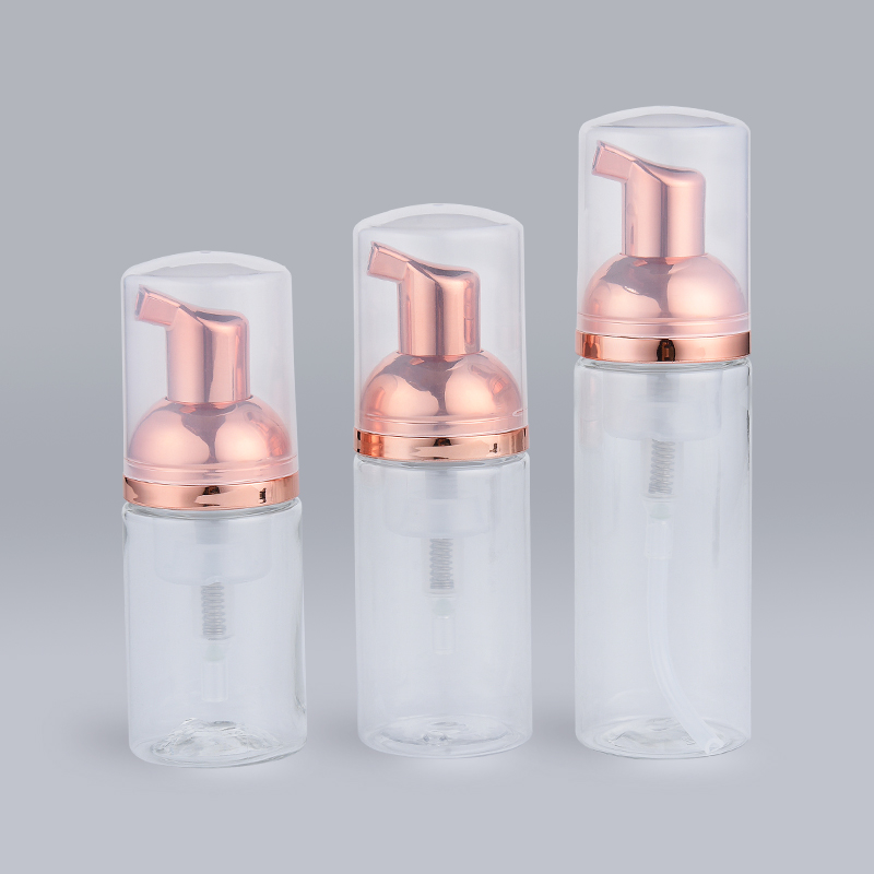 Kepala Pompa Rose Gold Botol Pompa Busa Plastik Bening